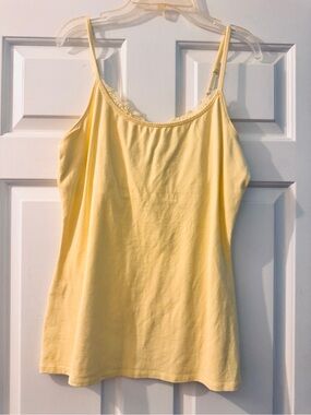 Express Yellow Lace-Trim Cami